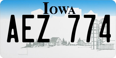 IA license plate AEZ774