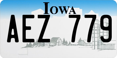 IA license plate AEZ779