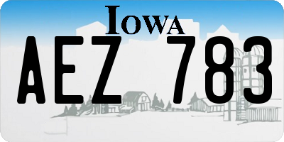 IA license plate AEZ783