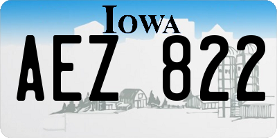 IA license plate AEZ822