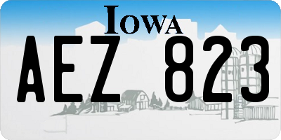 IA license plate AEZ823