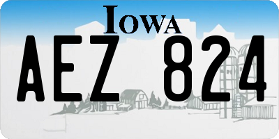 IA license plate AEZ824