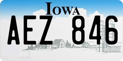 IA license plate AEZ846