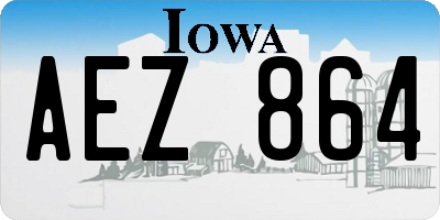 IA license plate AEZ864