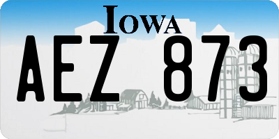 IA license plate AEZ873