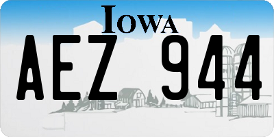 IA license plate AEZ944