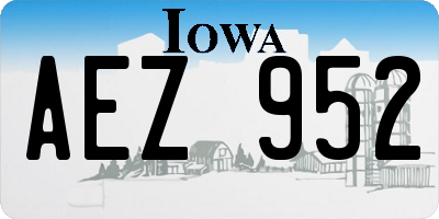 IA license plate AEZ952
