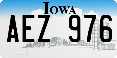 IA license plate AEZ976