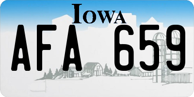 IA license plate AFA659