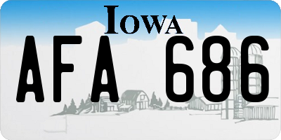 IA license plate AFA686