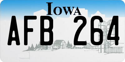 IA license plate AFB264