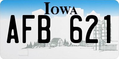 IA license plate AFB621