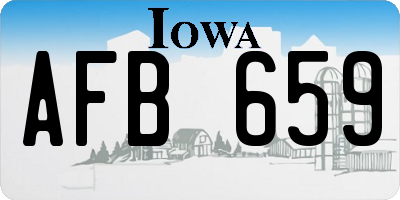 IA license plate AFB659