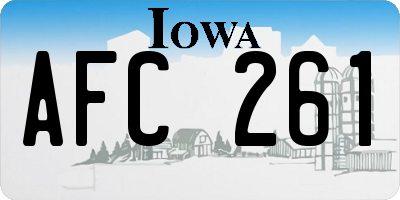 IA license plate AFC261