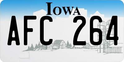 IA license plate AFC264