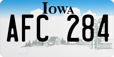 IA license plate AFC284