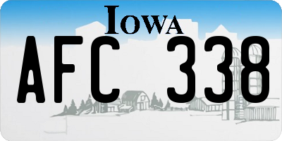 IA license plate AFC338