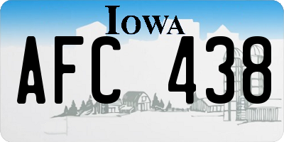 IA license plate AFC438