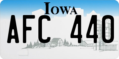 IA license plate AFC440