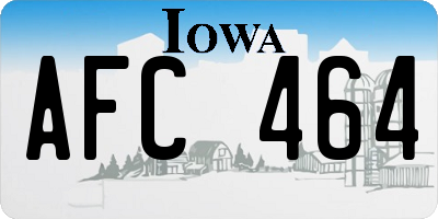 IA license plate AFC464