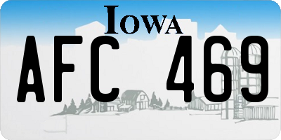 IA license plate AFC469