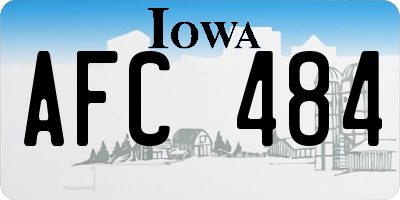 IA license plate AFC484