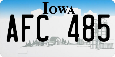 IA license plate AFC485
