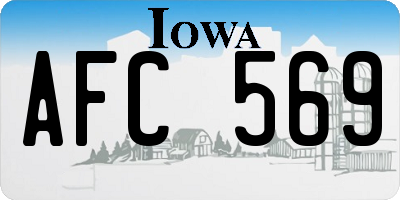 IA license plate AFC569