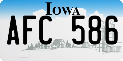 IA license plate AFC586