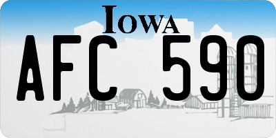 IA license plate AFC590
