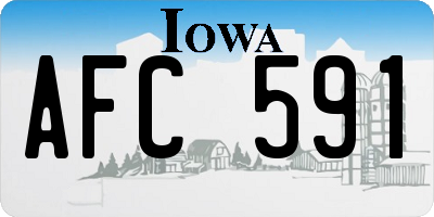 IA license plate AFC591