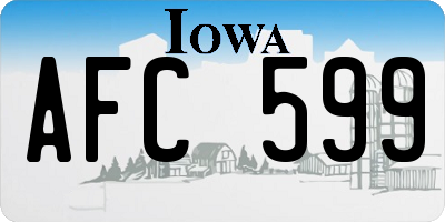 IA license plate AFC599