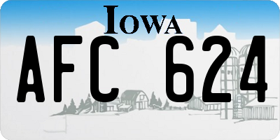 IA license plate AFC624