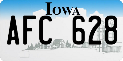 IA license plate AFC628