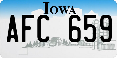 IA license plate AFC659