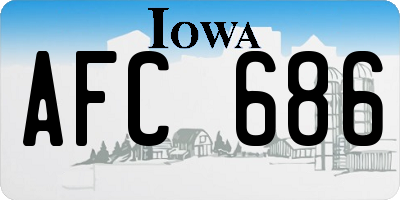IA license plate AFC686
