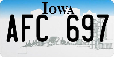 IA license plate AFC697