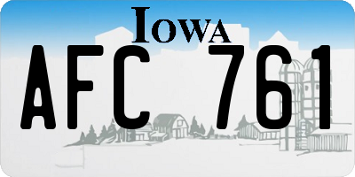 IA license plate AFC761