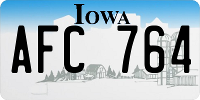 IA license plate AFC764