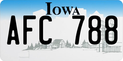 IA license plate AFC788