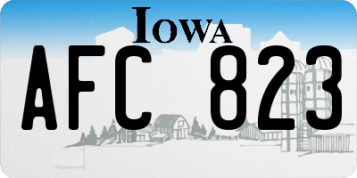 IA license plate AFC823