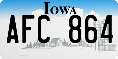 IA license plate AFC864