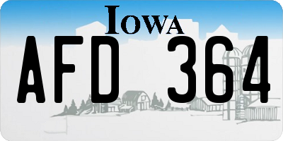 IA license plate AFD364