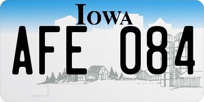 IA license plate AFE084
