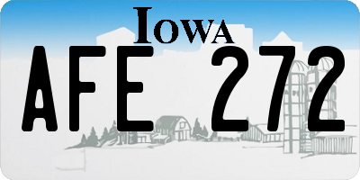 IA license plate AFE272