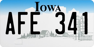 IA license plate AFE341