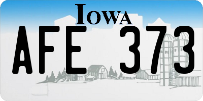 IA license plate AFE373