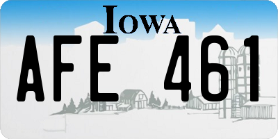 IA license plate AFE461