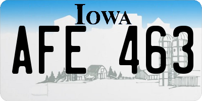 IA license plate AFE463