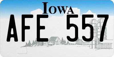 IA license plate AFE557